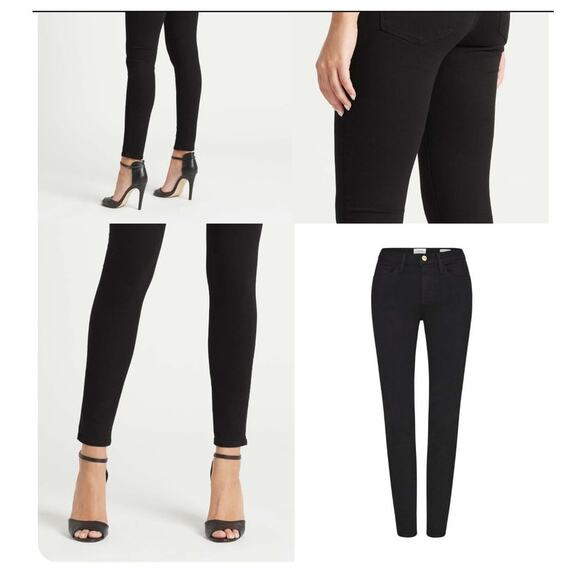 Frame Denim Le Skinny de Jeanne Film Noir - Picture 14 of 14